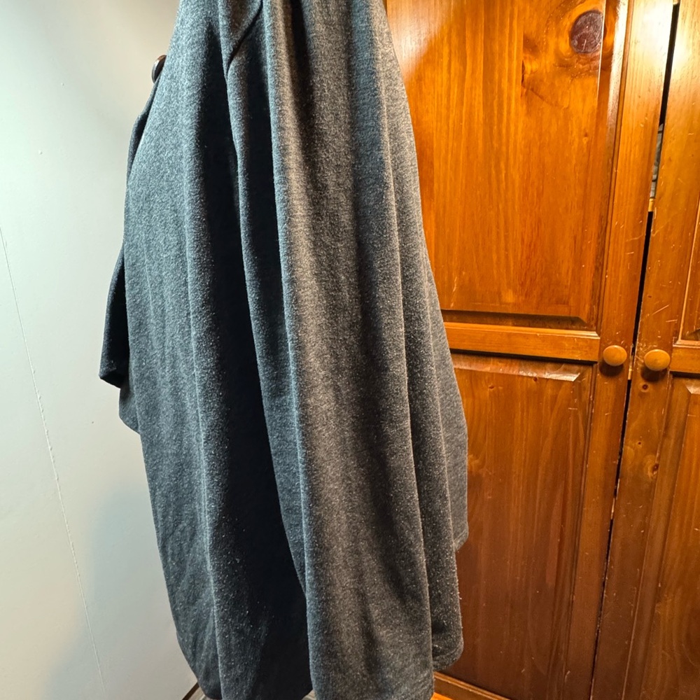Bobeau One-Button Asymmetrical Wrap Cardigan- Size 1X - Picture 9 of 11